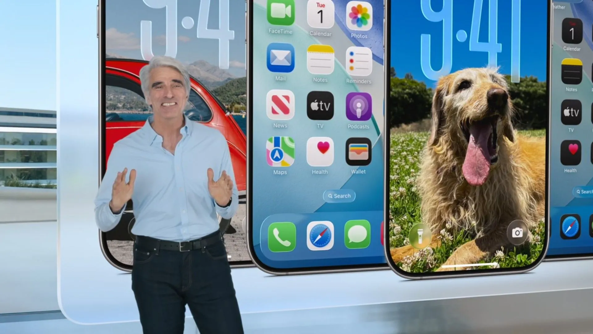 Ảnh chụp màn hình buổi giới thiệu giao diện mới của iOS 26 tại WWDC 2025