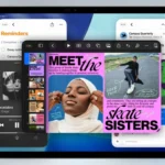 Ảnh chụp màn hình iPadOS 26 cho thấy hệ thống cửa sổ ứng dụng có thể thay đổi kích thước và di chuyển linh hoạt
