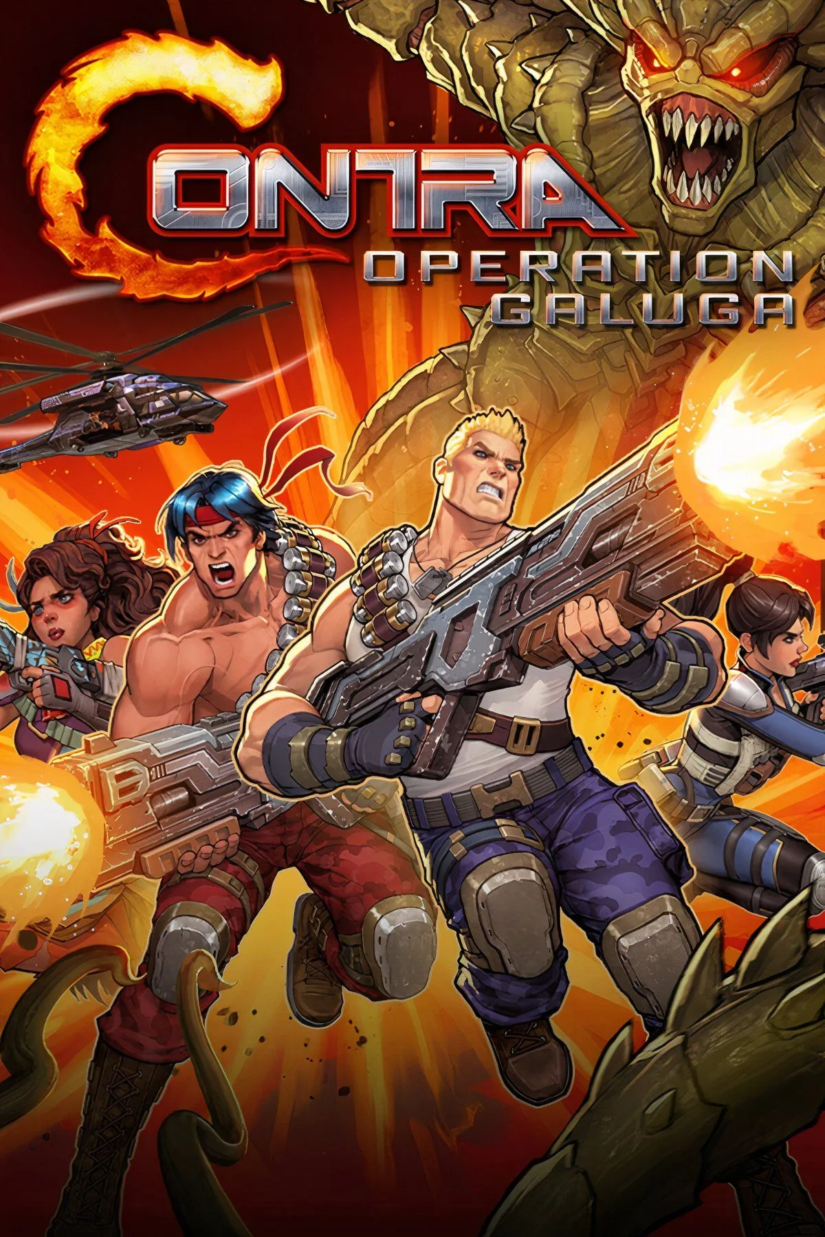 Ảnh ghép về game Contra 3 The Alien Wars trên SNES