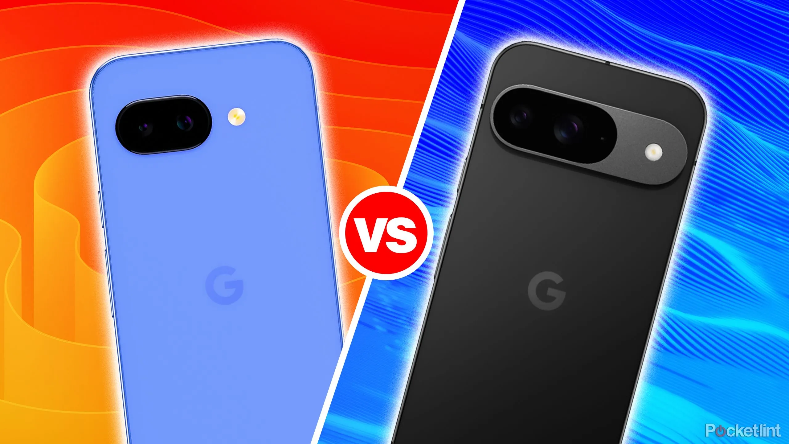 Ảnh so sánh trực quan giữa Google Pixel 9a và Pixel 9