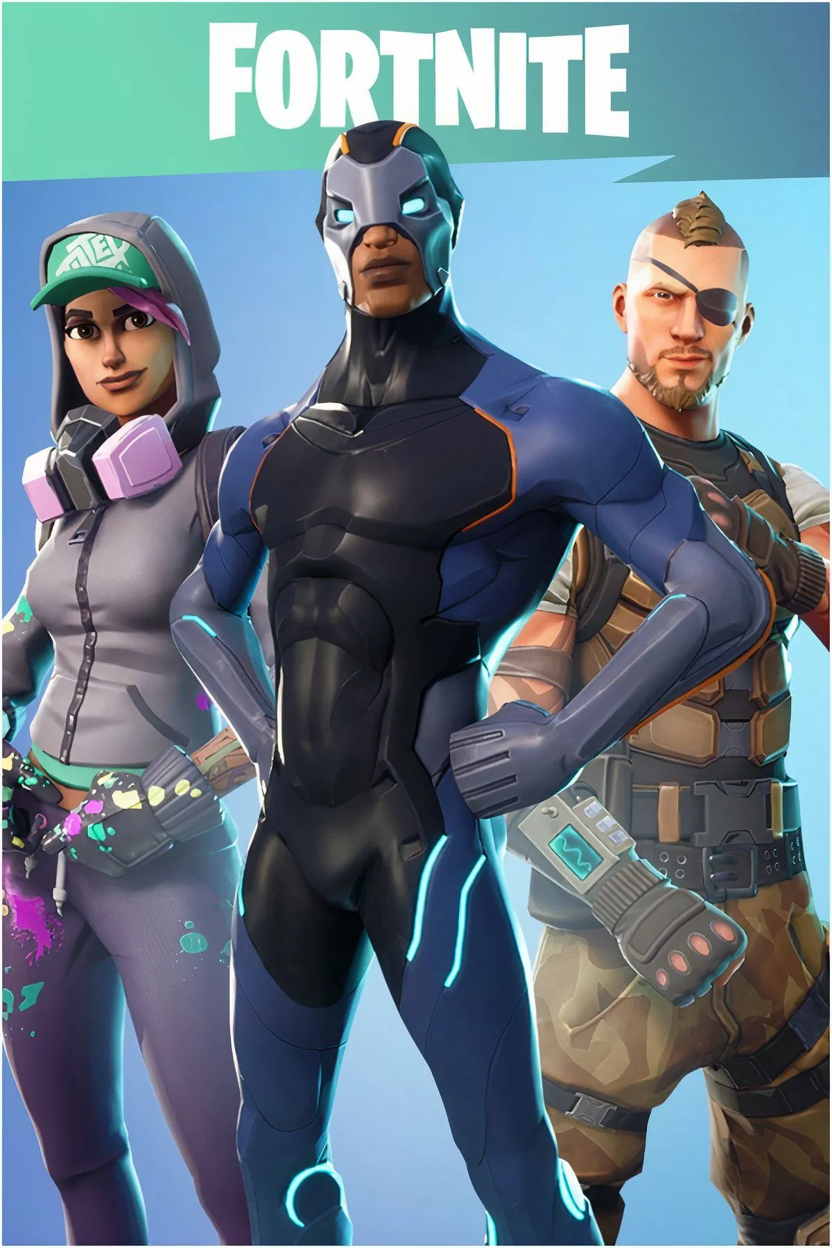 Ảnh tổng hợp các cảnh gameplay năng động và tốc độ cao trong game Fortnite