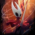 Artwork chính thức của Hollow Knight: Silksong với nhân vật chính Hornet.