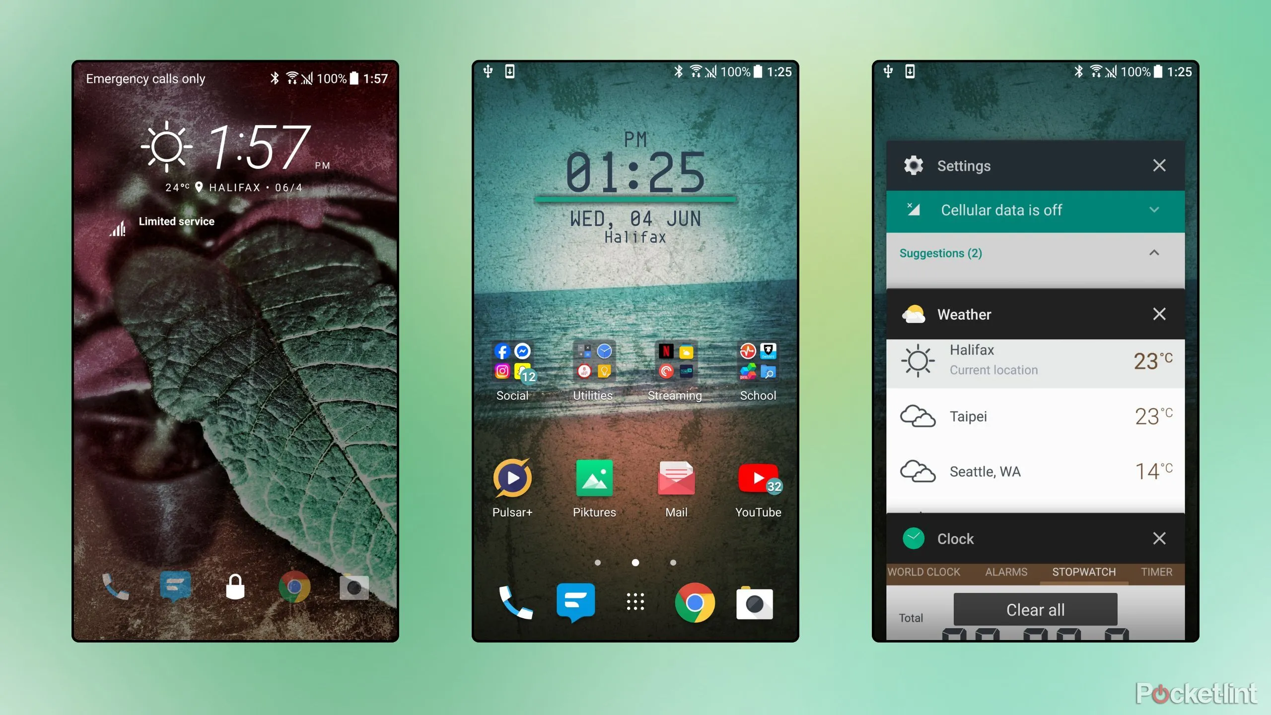 Giao diện HTC Sense trên màn hình điện thoại HTC 10