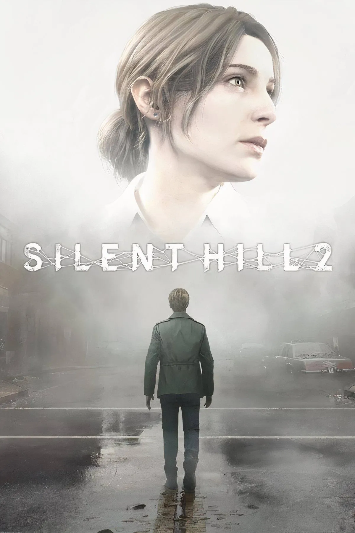 James Sunderland và sinh vật biểu tượng trong game kinh dị Silent Hill 2.