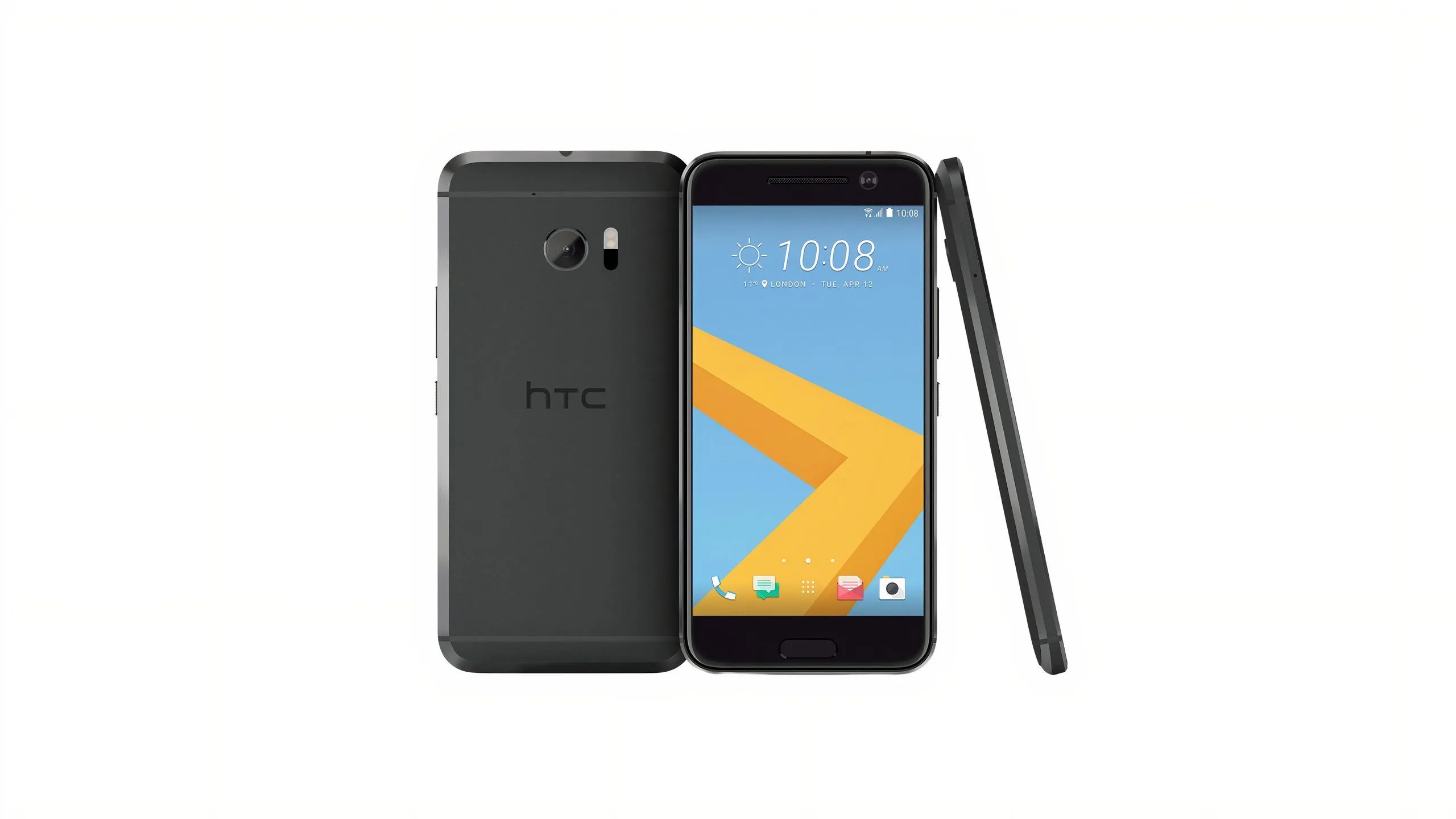 Logo HTC trên cạnh viền điện thoại HTC 10