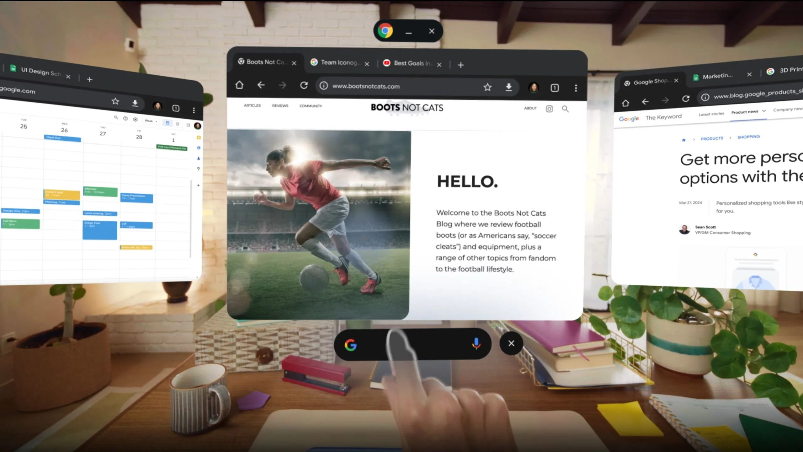 Minh họa nền tảng Android XR, hướng đi mới cho quan hệ Google và Samsung