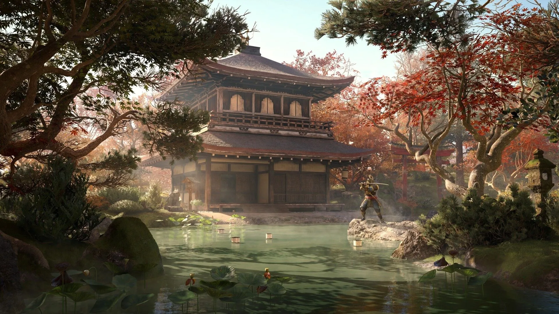 Nhân vật trong bối cảnh Nhật Bản thời phong kiến trong Assassin's Creed Shadows