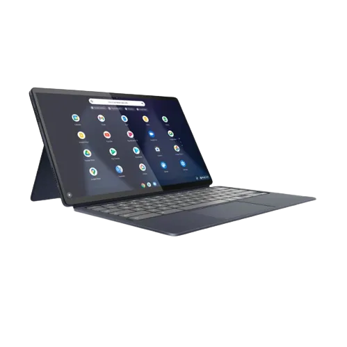 Render thiết bị lai Lenovo IdeaPad Duet 5 Chromebook có bàn phím đi kèm