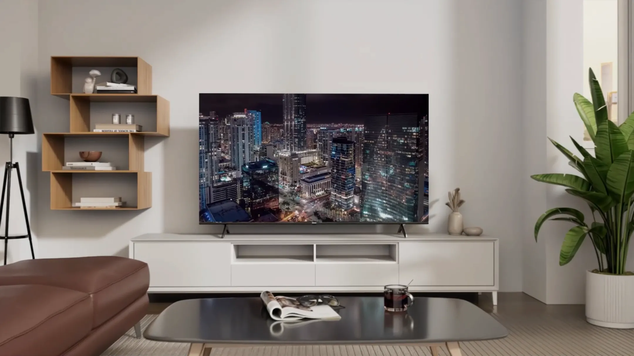 Smart TV Hisense QD7 75 inch trong phòng khách