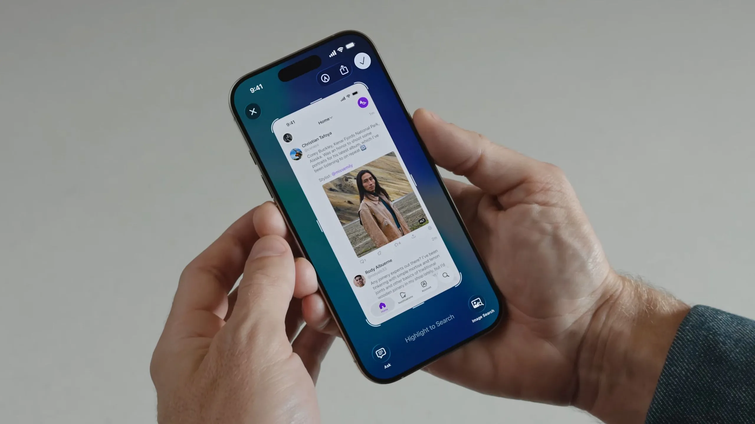 Tìm kiếm nội dung trên màn hình bằng Trí tuệ thị giác trong iOS 26