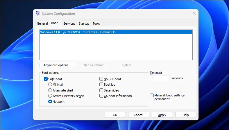 Giao diện tiện ích Cấu hình Hệ thống Microsoft (MSConfig) trên Windows, nơi người dùng quản lý các dịch vụ và khởi động.