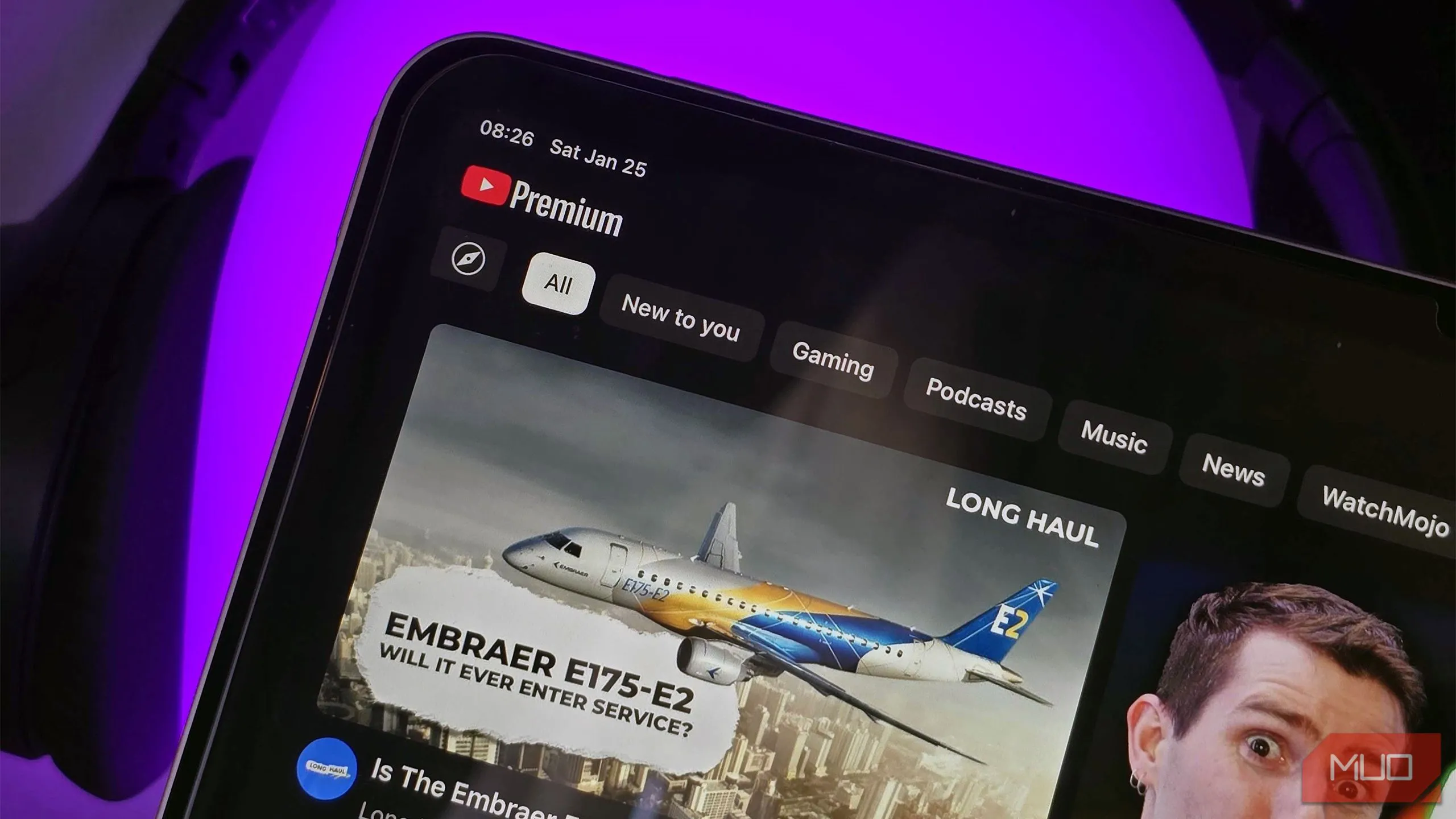 Giao diện xem video YouTube không quảng cáo trên iPad