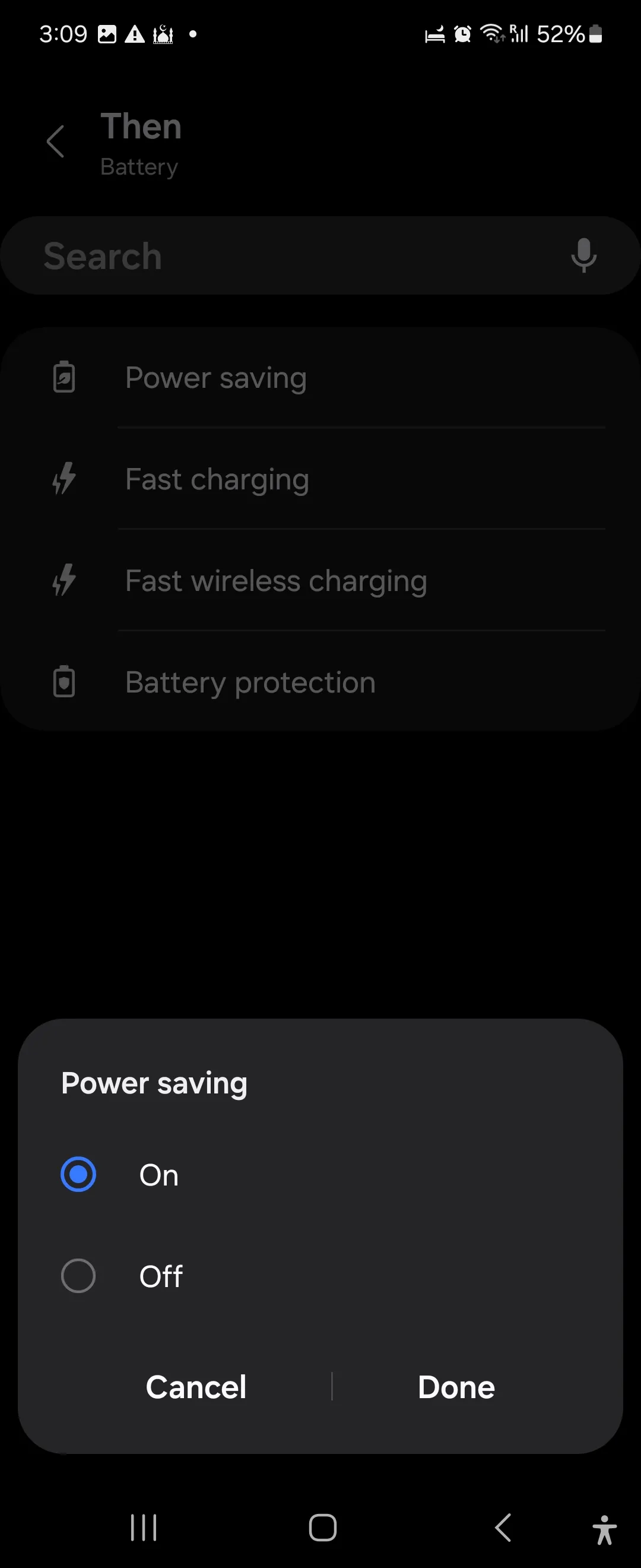 Bật chế độ tiết kiệm pin tự động trong ứng dụng Samsung Modes and Routines