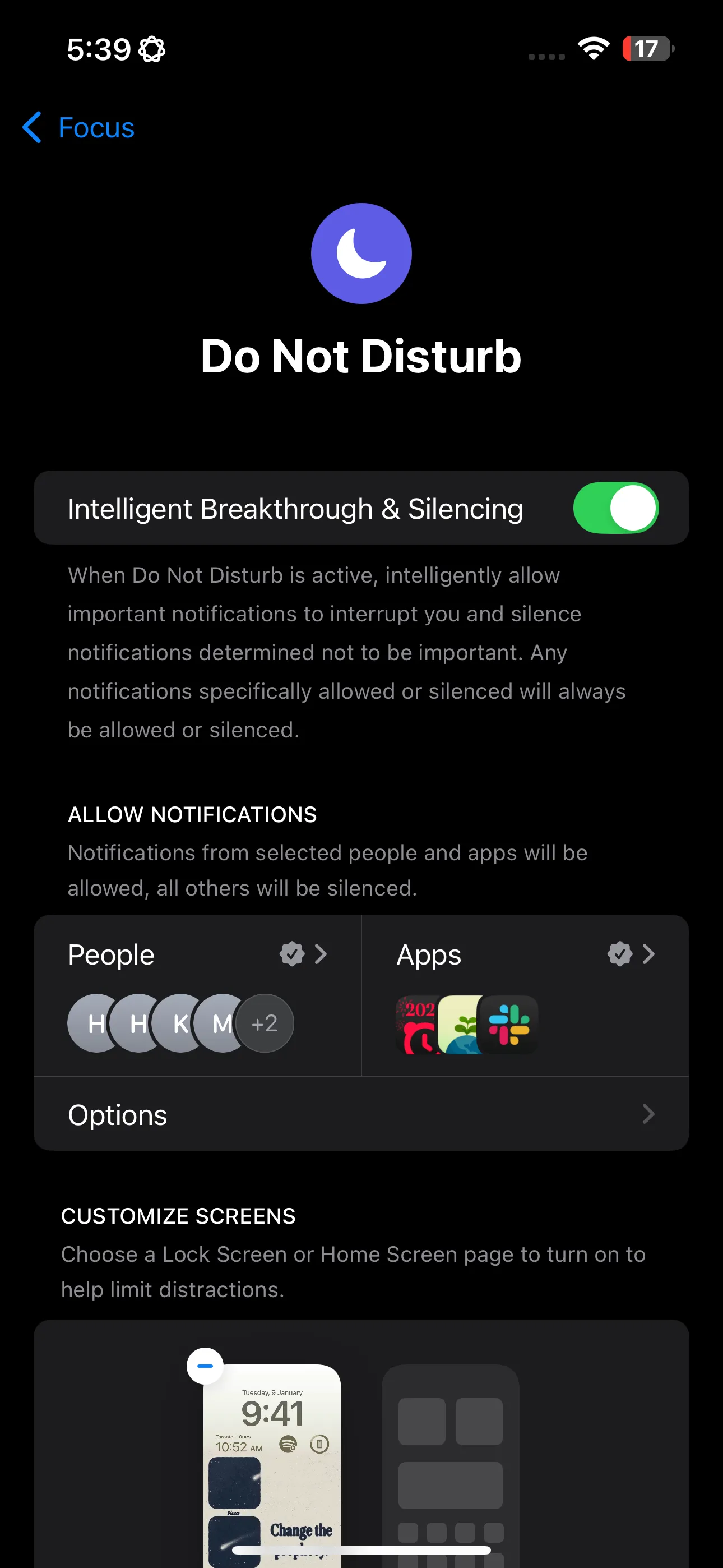 Chế độ Không Làm Phiền trên iPhone