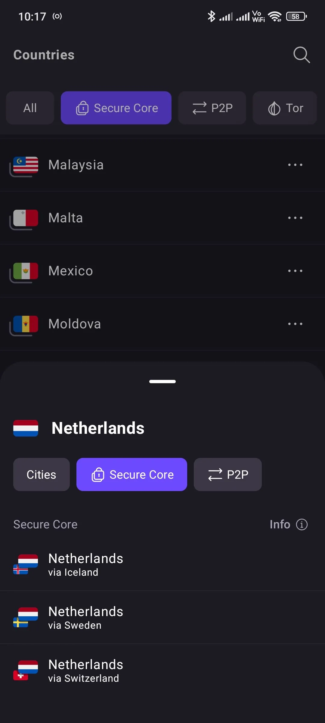 Danh sách các quốc gia Secure Core trong Proton VPN