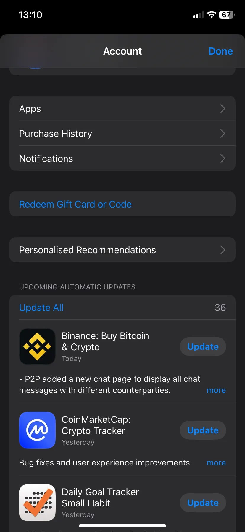 Danh sách các ứng dụng có bản cập nhật mới trong App Store trên iPhone