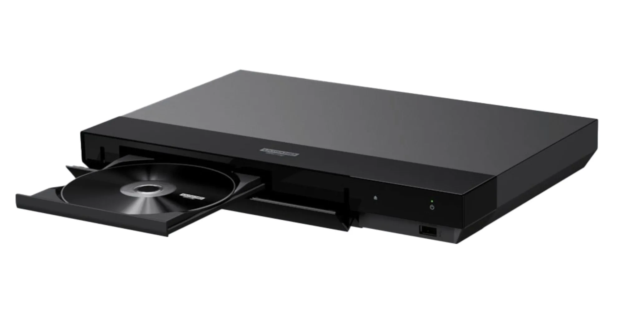 Đầu phát Blu-ray 4K Sony UBP-X700/K nhìn từ mặt trước, hiển thị các cổng và nút điều khiển.