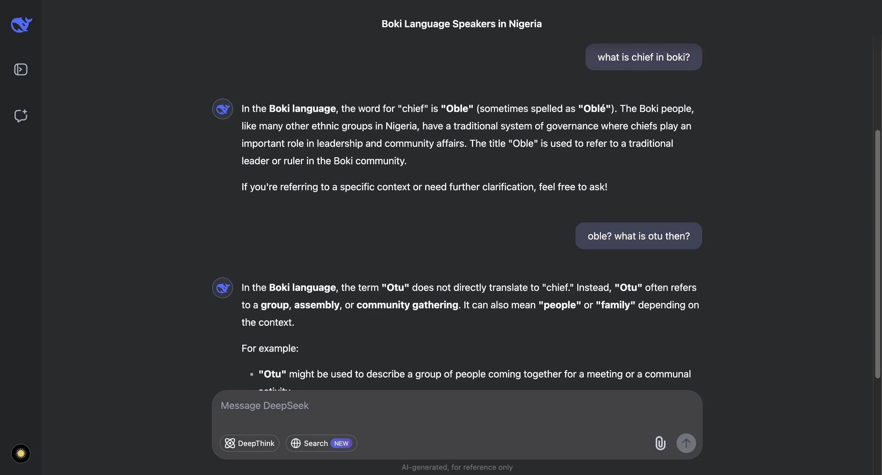 DeepSeek AI đưa ra thông tin lịch sử sai
