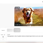 Giao diện tạo prompt video AI trong Adobe Firefly