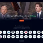 Giao diện trang web Fubo TV hiển thị các tùy chọn gói dịch vụ truyền hình trực tuyến