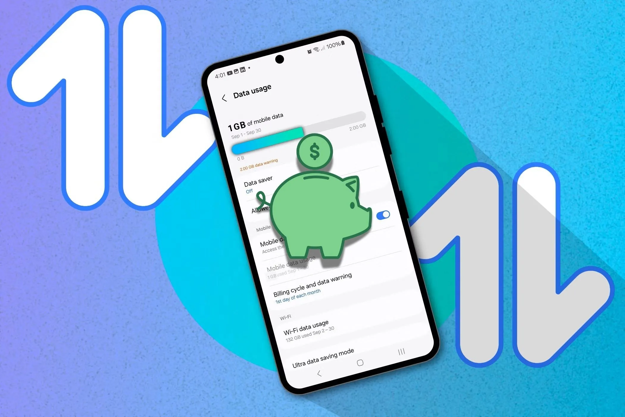 Màn hình hiển thị mức sử dụng dữ liệu di động trên iPhone, giúp người dùng theo dõi và quản lý 4G.