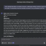 Mô tả nhân vật giả tưởng được DeepSeek AI tạo ra