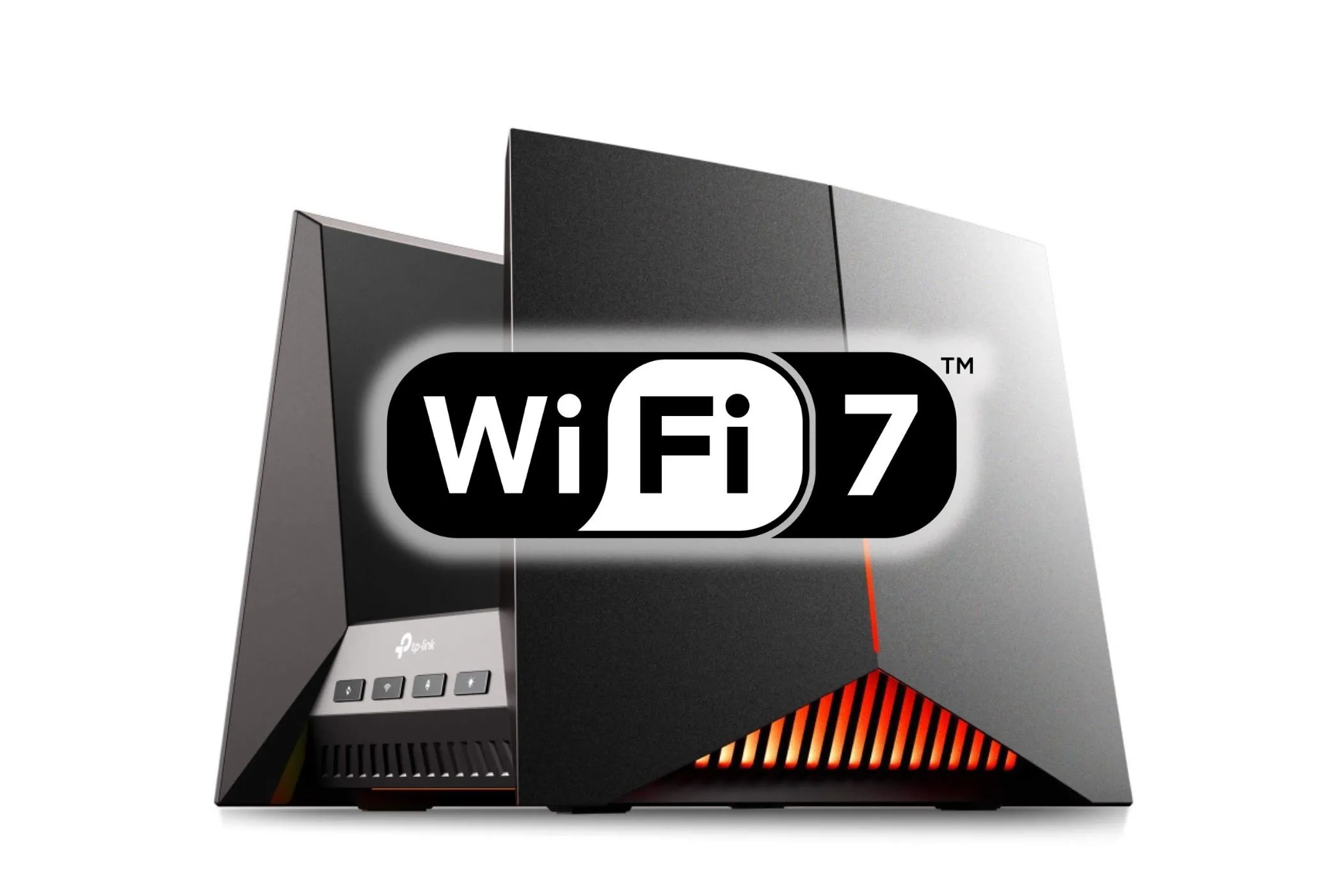Router TP-Link với logo Wi-Fi 7, thể hiện sự cần thiết của Wi-Fi cho các thiết bị di động dù có Powerline Adapter