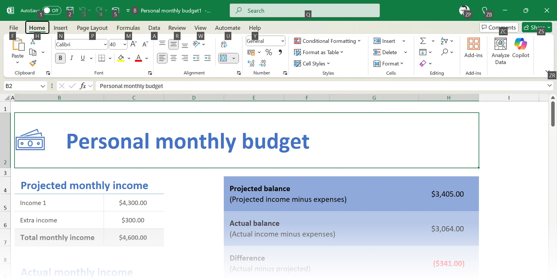 Sử dụng phím Alt để điều hướng nhanh các lệnh trên thanh Ribbon trong Microsoft Office