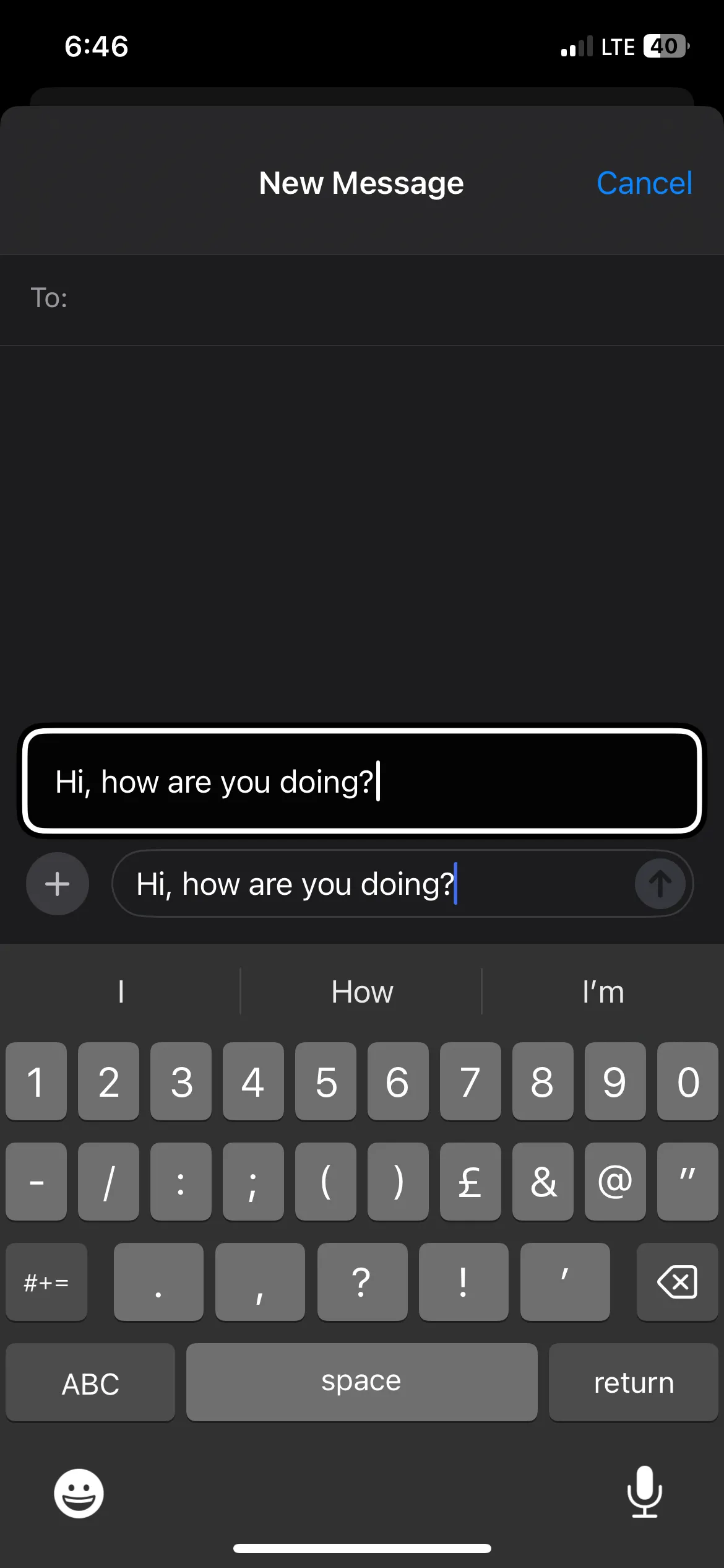 Sử dụng tính năng gõ lướt (Hover Typing) trên iPhone
