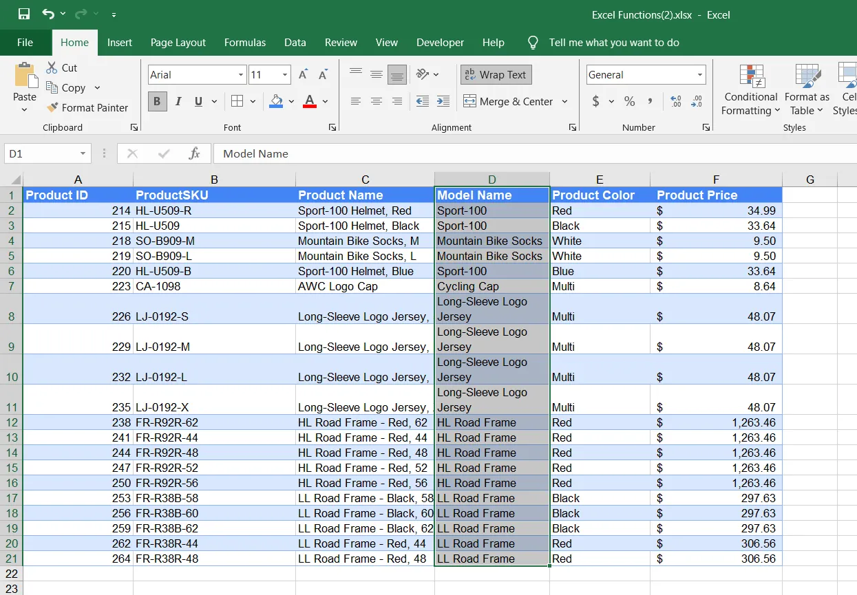 Tính năng ngắt dòng tự động (Text Wrap) trong Microsoft Excel giúp trình bày bảng tính gọn gàng