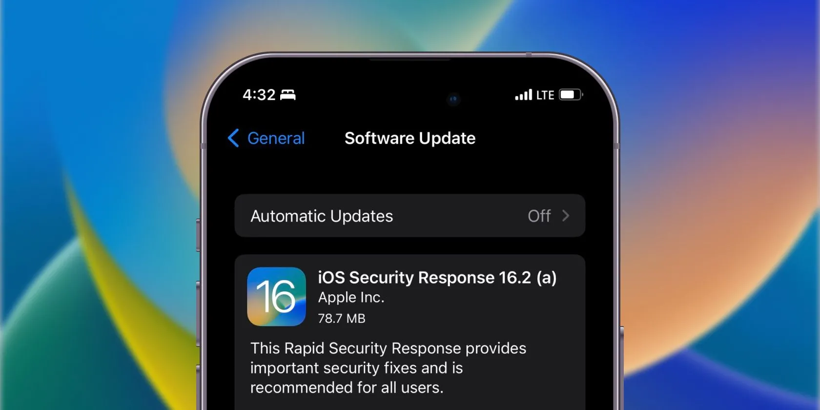 Tùy chọn Bật Phản Hồi Bảo Mật Nhanh trên iPhone