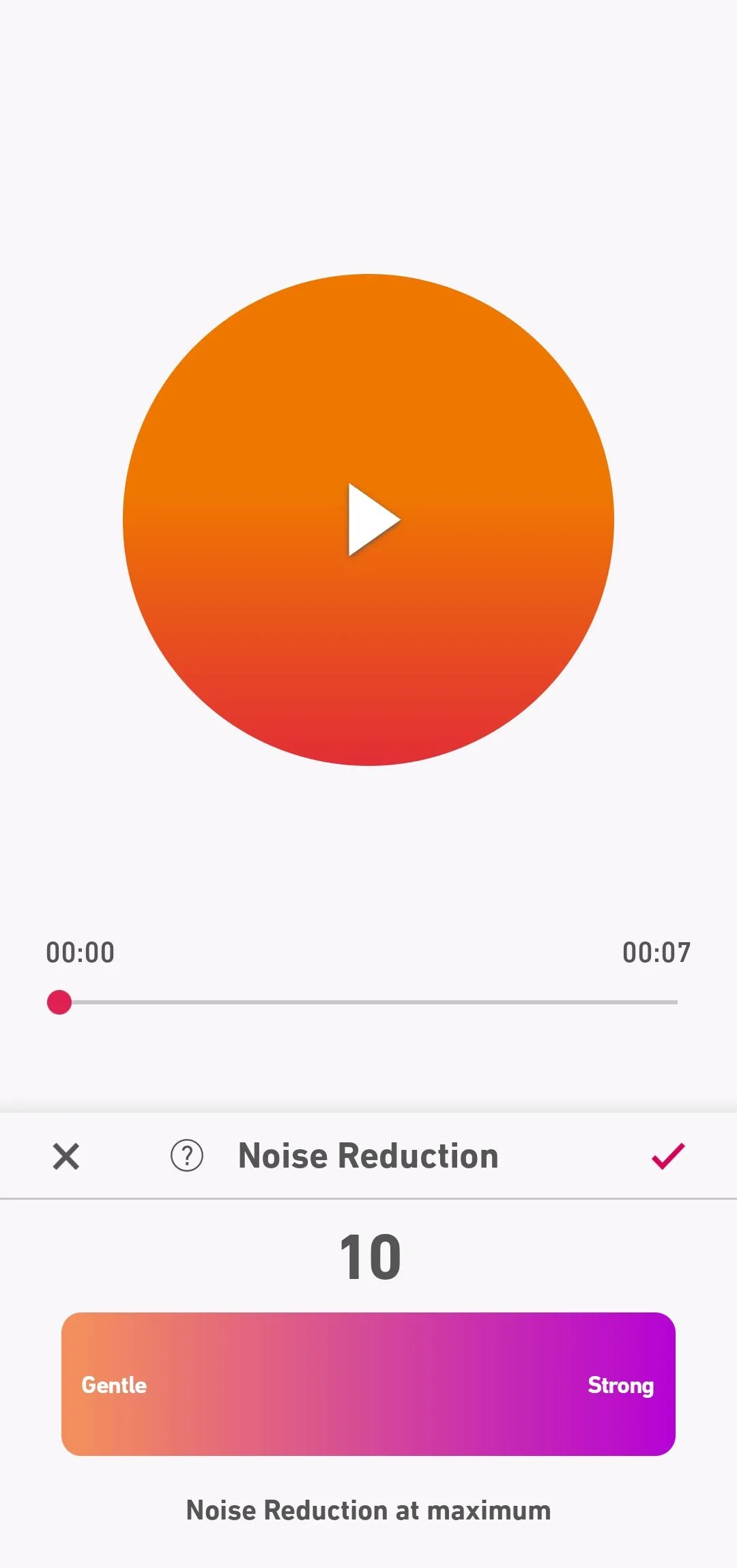 Tùy chọn giảm tiếng ồn trong ứng dụng ghi âm chuyên nghiệp Dolby On