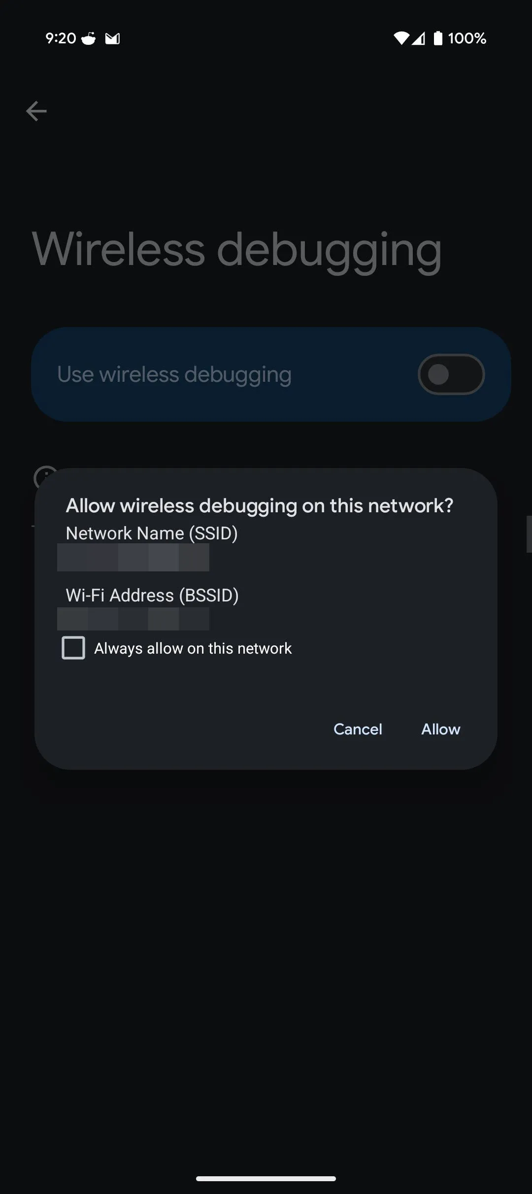 Tùy chọn gỡ lỗi không dây (Wireless Debugging) và gỡ lỗi USB (USB Debugging) trong cài đặt nhà phát triển của Android, cần thiết để thiết lập Shizuku